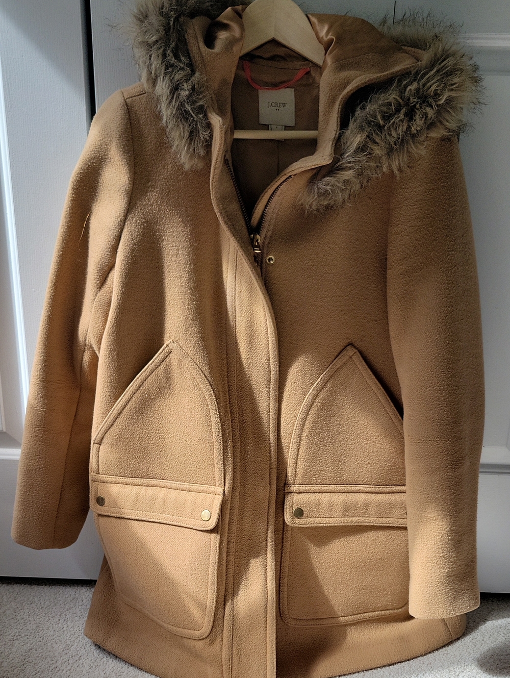 J. Crew Camel Vail Parka